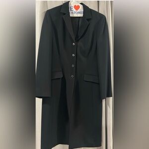 Ann Taylor Classic Black Long Coat